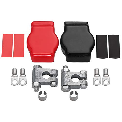 AUTOUTLET 2Pcs Military Spec Battery Terminal Top Post Kit Negative Positive Battery Terminal for Car Marine Boat Rv Vehicles1 Pair AUTOUTLET 2Pcs Military Spec Battery Terminal Top Post Kit Negative Positive Battery Terminal for Car Marine Boat Rv Vehicles1 Pair