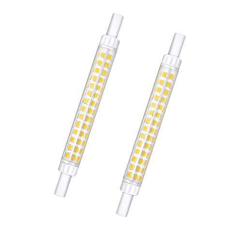 118mm T3 R7S LED Bulb Bonlux 10W R7S Double Ended J Type Floodlight J118 4_65 inch T3 LED Security Light 70W Halogen Replacement for Work Light Floodlight Warm White 3000K 2-Pack