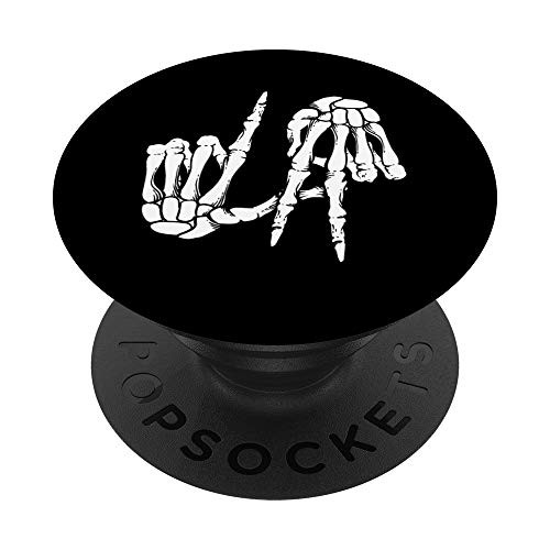 Cute Freaky Los Angeles Hand Sign Skeleton LA Gift PopSockets Grip and Stand for Phones and Tablets