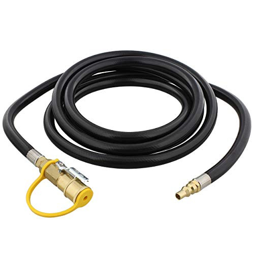 Dumble Low Pressure Regulator Hose 10ft Rubber - Low Pressure Propane Regulator Hose for LP Gas Low PSI Regulator Hose