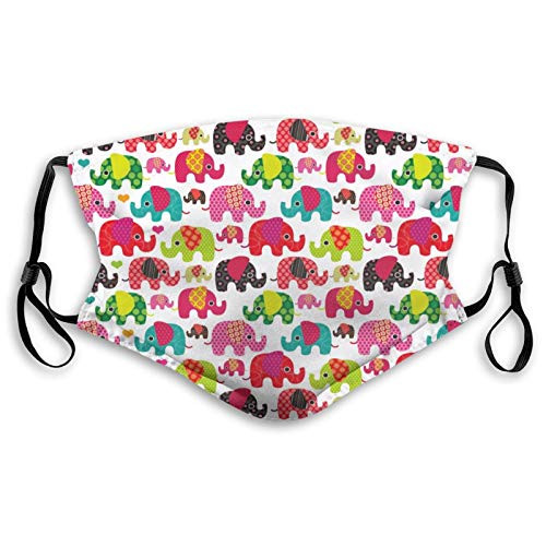 Fillter Face Cloth For anyoneMan and womanColorful baby elephants?Cold Mouth Dustproof Double Protection Fillter Face Cloth For anyoneMan and womanColorful baby elephants?Cold Mouth Dustproof Double Protection