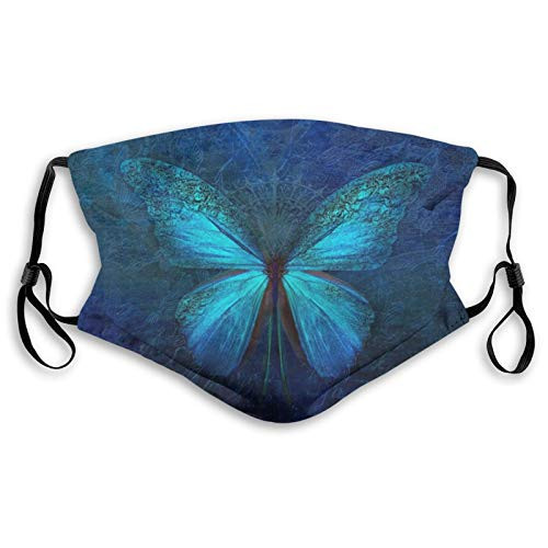 Fillter Face Cloth For anyoneman and womanBlue Butterfly?Cold Mouth Dustproof Double Protection Fillter Face Cloth For anyoneman and womanBlue Butterfly?Cold Mouth Dustproof Double Protection