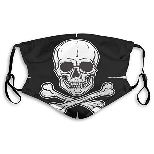 Fillter Face Cloth For anyoneman and womanSkull on black flag?Cold Mouth Dustproof Double Protection Fillter Face Cloth For anyoneman and womanSkull on black flag?Cold Mouth Dustproof Double Protection