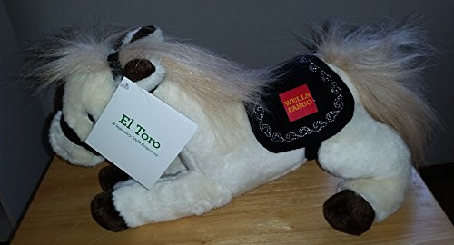 Wells Fargo "El Toro" Plush Pony -- Limited Edition Large Wells Fargo Plush Horse Toy, Stuffed Animal
