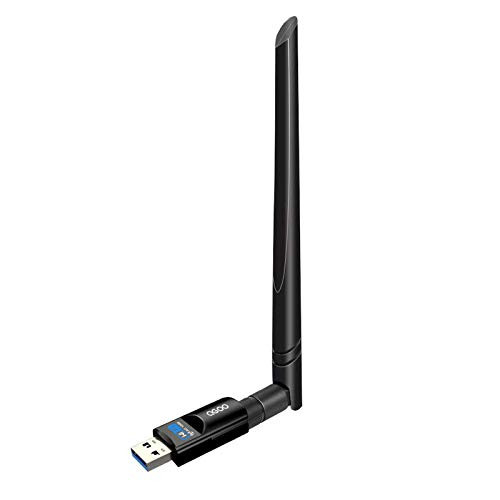 USB Wifi Adapter 1200Mbps QGOO USB 3_0 Wifi Dongle 802_11 ac Wireless Network Adapter with Dual Band 2_42GHz300Mbps 5_8GHz866Mbps 5dBi High Gain Antenna for Desktop Windows XPVista7810 Linux Mac