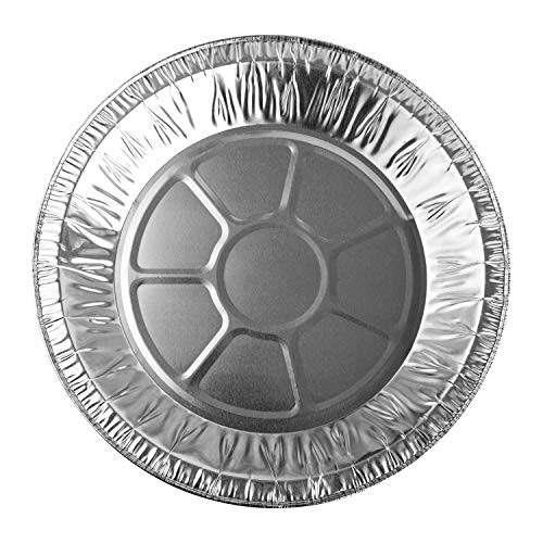 Stock Your Home 9 Inch Aluminum Tart Pie Pans 50 Count - Disposable  and  Recyclable Large Pie Pan - Foil Pie Tin for Bakeries Cafes Restaurants - Durable Large Foil Pans for Pies Fruit Tarts Quiche