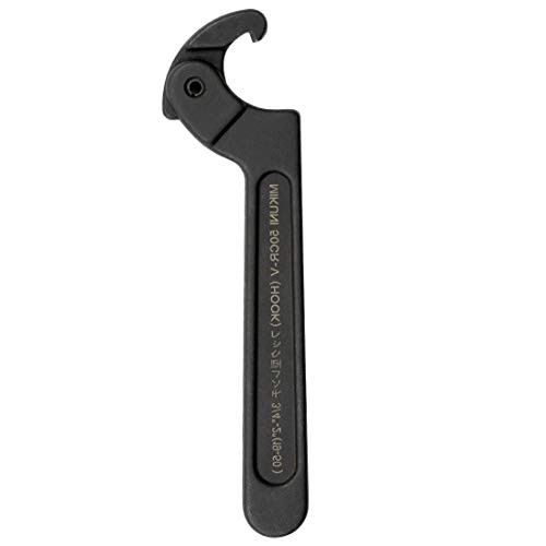 Yoohey 34-219-50mm C Spanner Tool Adjustable C Spanner Hook Wrench Tool Black Oxide Spanner Wrench