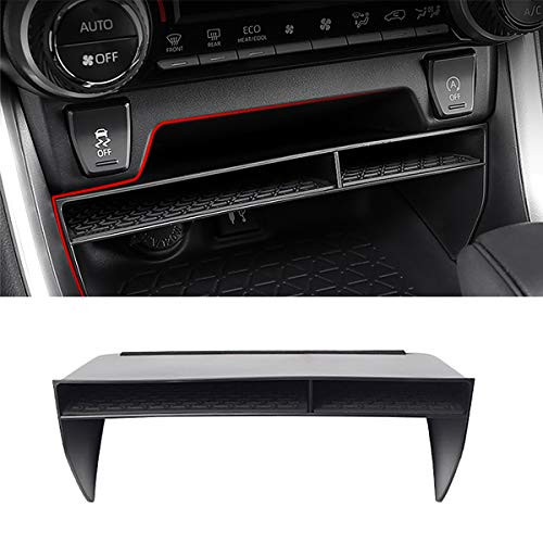 Yumzeco Compatible with Toyota RAV4 2019 2020 Center Console Organizer Center Console Storage Box Secondary Storage Organizer Tray 
