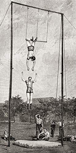 Posterazzi DPI12280696 Trapeze Artists in The 19th Century Magazine Published 1887 Photo Print 9 x 19 Multi