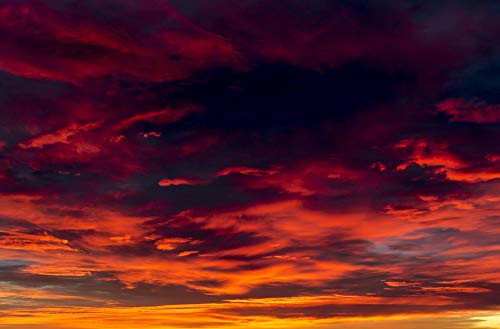 Posterazzi DPI12516362 Dramatic Colourful Cloud Formations at Sunset Calgary Alberta Canada Framed Print 19 x 12 Multi