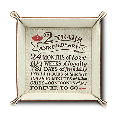 BELLA BUSTA- 2 Years Anniversary-Traditional Cotton Gift for 2 Years Anniversary-Print Cotton Tray Valet Cotton Tray