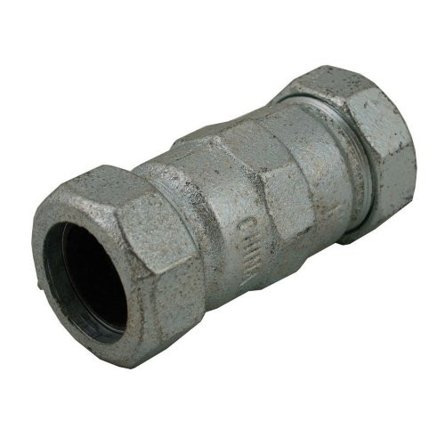 PlumBest C11125R Galvanized Long Compression Coupling, 1-1/4-Inch IPS