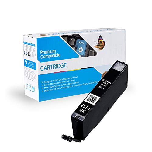MS Imaging Supply Compatible Inkjet Cartridge Replacement for Canon CLI-251xl Bk Black 2 Pack MS Imaging Supply Compatible Inkjet Cartridge Replacement for Canon CLI-251xl Bk Black 2 Pack