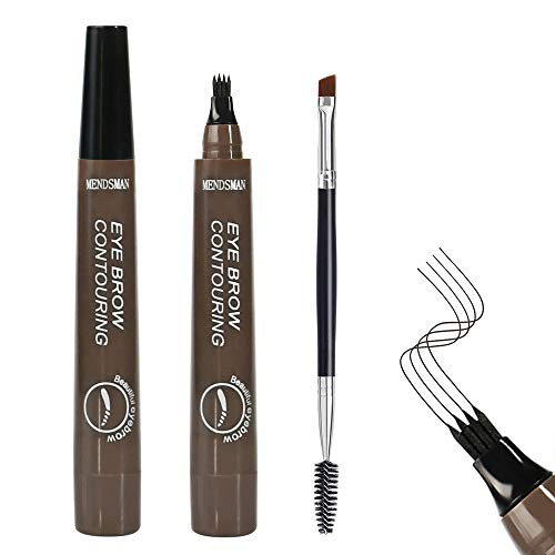 Eyebrow pencil micro-fork eyebrow pencil four-point eyebrow pencil grey 2 pcs