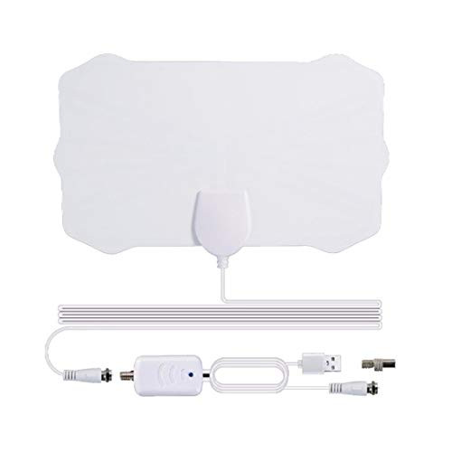 HDTV Antenna 80-120 Miles Range New Indoor Digital Amplified TV Antenna with Amplifier Signal Booster Support 4K 1080P UHF VHF Freeview Channels -12ft Coax Cable White HDTV Antenna 80-120 Miles Range New Indoor Digital Amplified TV Antenna with Amplifier Signal Booster Support 4K 1080P UHF VHF Freeview Channels -12ft Coax Cable White