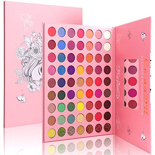 63 Colors Big Makeup Pallet Pro Matte Shimmer Eyeshadow Palette Pigmented Eye Shadow Powder Natural Colors Long Lasting Waterproof Makeup Set 07 63 Colors Big Makeup Pallet Pro Matte Shimmer Eyeshadow Palette Pigmented Eye Shadow Powder Natural Colors Long Lasting Waterproof Makeup Set 07