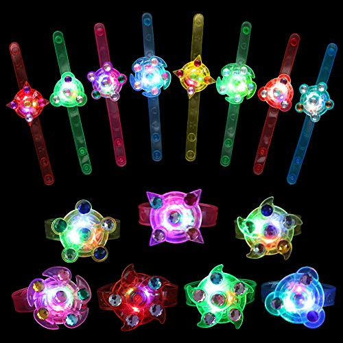 Cyiecw Light Up Bracelet 15 Pcs Light Up Bracelets Glow Toys Spin Glow Bracelets LED Flashing Toys Christmas Birthday Party Favors Fun Gifts for Boys Kids Girls Cyiecw Light Up Bracelet 15 Pcs Light Up Bracelets Glow Toys Spin Glow Bracelets LED Flashing Toys Christmas Birthday Party Favors Fun Gifts for Boys Kids Girls