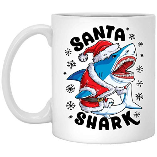 Santashark Mug - Santa Shark Xmas Christmas Coffee Mug - Christmas Mug 11oz Santashark Mug - Santa Shark Xmas Christmas Coffee Mug - Christmas Mug 11oz