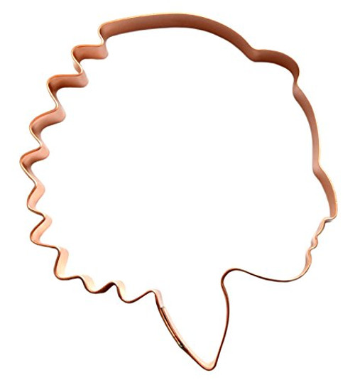4 Inch Indian Headdress Copper Cookie Cutter by The Fussy Pup
