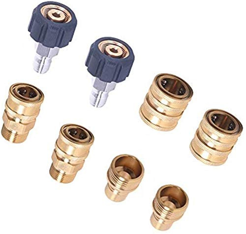 Maforts Pressure Washer Adapter Set Quick Disconnect Kit M22 Swivel to 38 Quick Connect 34 to Quick Release