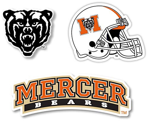 R and R Imports Mercer University Vinyl Decal Sticker 3 Pack 4-Inch Each