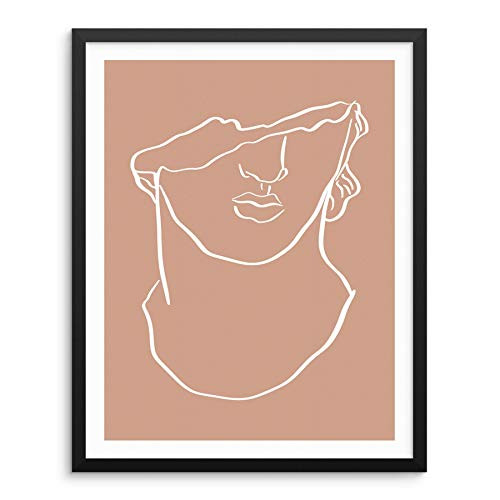 Sincerely Not Minimalist One Line Drawing Art Print Womans Body Shape Greek Goddess Sculpture Poster 11x14 UNFRAMED Trendy Abstract Artwork for Bedroom Living Room Bathroom Option 6