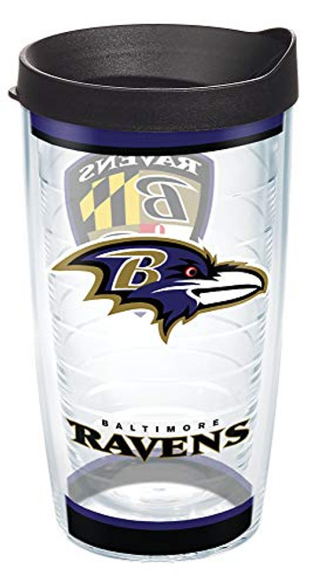 Tervis Tradition NFL Baltimore Ravens Insulated Tumbler 16oz Clear - Tritan