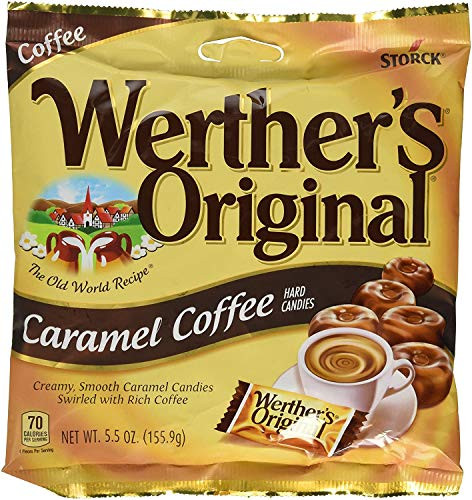Werthers Original Caramel Coffee Hard Candy Pieces Round Hard Candy 5_5 Oz Set of 2