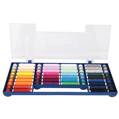 Sewing Storage Box Practical 32 Color 64 Sewing Thread Kit Storage Box Sewing Machine Accessories Sewing Tools Kit for Sewing Decoration Handicraft