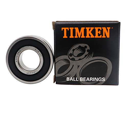 TIMKEN 6202-2RS 2 Pcs Double Rubber Seal Bearings 15x35x11mm Pre-Lubricated and Stable Performance and Cost Effective Deep Groove Ball Bearings_ TIMKEN 6202-2RS 2 Pcs Double Rubber Seal Bearings 15x35x11mm Pre-Lubricated and Stable Performance and Cost Effective Deep Groove Ball Bearings_