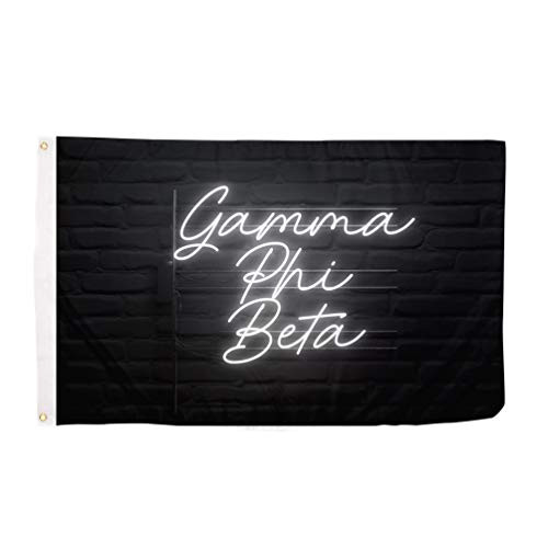 Gamma Phi Beta Sorority Flag Banner 3 feet x 5 feet Sign Decor Flag - Neon Sign