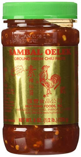 Huey Fong Sambal Oelek Chili Paste 8 Oz Set of 4
