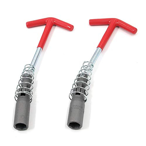 Bitray 14mm Universal Spark Plug Tool Socket WrenchT-Handle Spark Plug Socket Flexible T-Bar Wrench Spanner