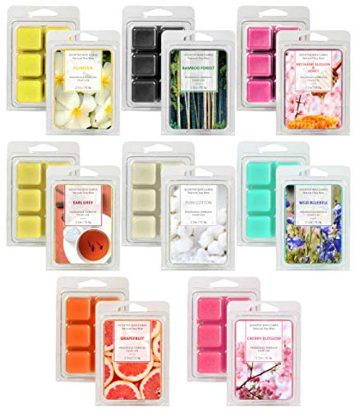 LASENTEUR Scented Wax Melts 8x2_5oz Wax melt Wax Cubes for Gift Natural Soy Wax Cubes of Home Fragrance for Candle Wax Warmer Wax Melt Burners Scented Wax Soy Wax melt Natural Wax LASENTEUR Scented Wax Melts 8x2_5oz Wax melt Wax Cubes for Gift Natural Soy Wax Cubes of Home Fragrance for Candle Wax Warmer Wax Melt Burners Scented Wax Soy Wax melt Natural Wax