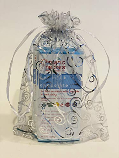 Organic Nectars Raw Chocolate Bar Gift Sampler Nut Milk Chocolate 3 pack of 1_4 oz_