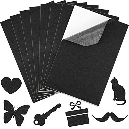 16 Pieces Valentines Day Adhesive Felt Fabric Sheets 11_8 x 7_9 Inch Fabric Felt Sticky Sheet Adhesive Craft Fabric Sheets for DIY Art Crafts Projects Costume Making RedPink