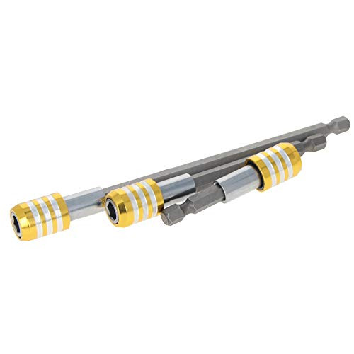 Utoolmart Extension Extend Socket Drill Bit Holder Magnetic Hex Screwdriver Power Tools2_44 6-inch Length14 inch-Hexagon Drill Yellow 3pcs