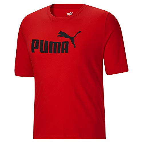 PUMA mens Essentials Logo Tee Shirt Puma Red XX-Large Tall US