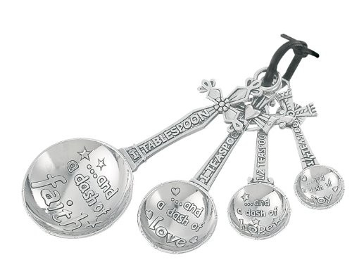 Ganz 4-Piece Measuring Spoons Set, Cross