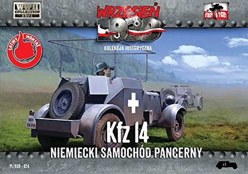 First to Fight 172 Scale Kfz_14 German Armored Radio Car - Plastic Model Building Kit  024