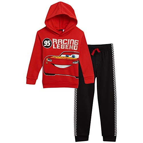 Disney Lightning McQueen Little Boys Pullover Hoodie and Pants Set RedBlack 6 Disney Lightning McQueen Little Boys Pullover Hoodie and Pants Set RedBlack 6