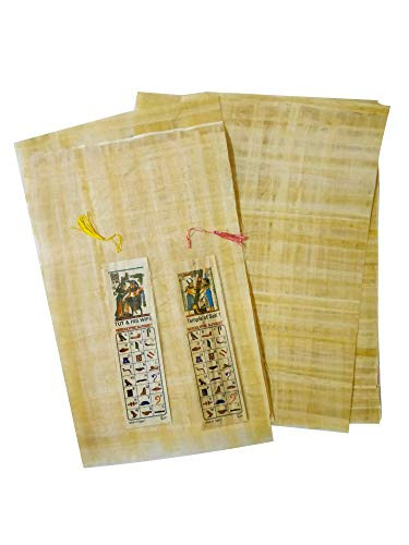 10 Egyptian Papyrus Paper 12x16in 30x40cm Ancient Alphabets Papyrus Sheets-Papyri for Art Project Scrapbooking and School History - Ideal Teaching Aid Scroll Paper