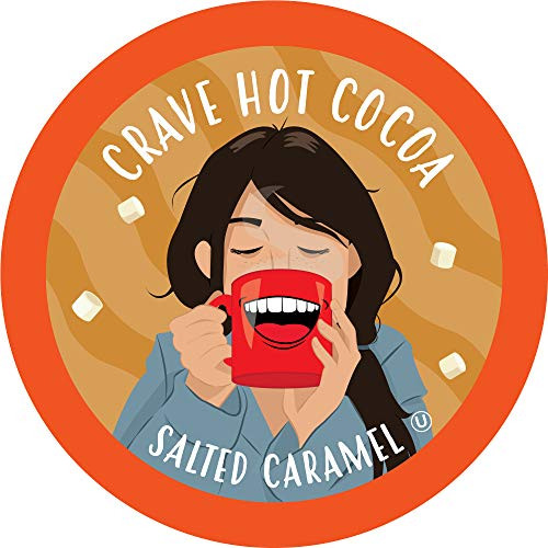Crave Hot Chocolate Compatible with 2_0 K-Cup Brewers Salted Caramel 40 Count