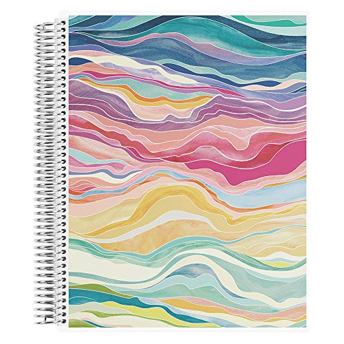 Erin Condren Coiled Notebook Productivity Layout - Layers Colorful Designer Interchangeable Cover Lined Paper with to Do List Measures 8_5 x 11 Boost Productivity Durable Pretty Cute