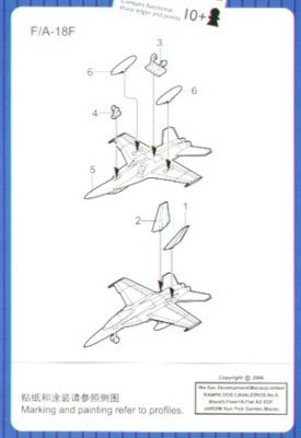Trumpeter 1/700 F/A18F Super Hornet Aircraft Set for USS Nimitz (12-Box)