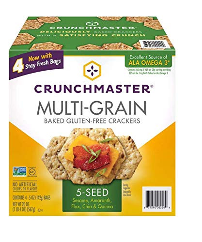 TH Foods Crunchmaster 5 Seed Multi-Grain Cracker 5 Oz_ 4 Pk_ 20 Oz