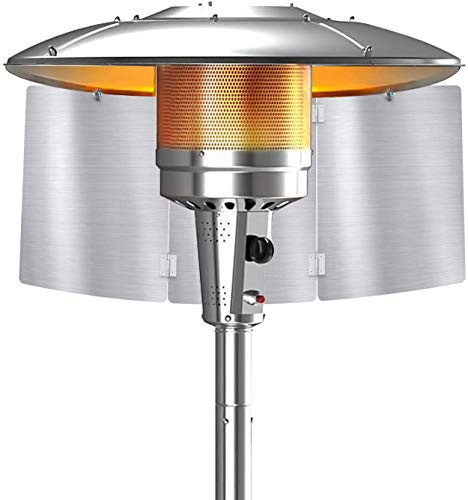 INYOU Patio Heater Reflector Shield Heat Reflector Shield Outdoor Heater Foldable Heat Focusing Reflector for Round Natural Gas and Propane Patio Heaters Reflector Shield