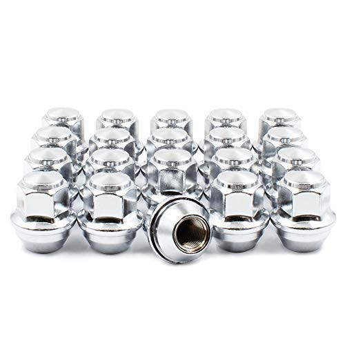 Wheel Accessories Parts Set of 20 12x1_5 Lug Nuts fit Ford Lincoln ACPZ-1012-H CV6Z-1012-C CV6Z-1012-D 611-303 Wheel Lug Nut Chrome