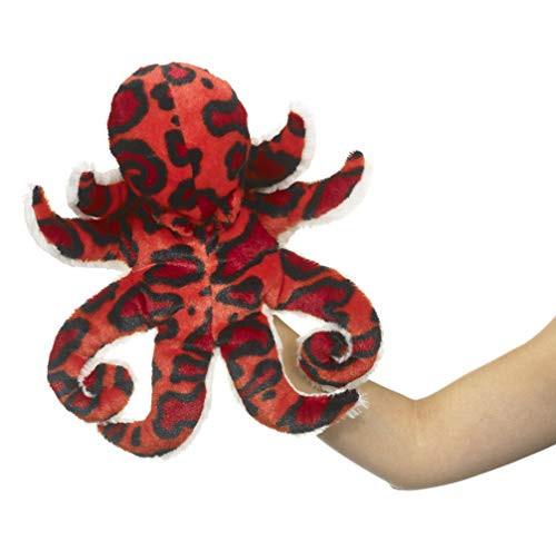 Eco Pals Octopus Puppet by Wildlife Artists Stuffed Animal Plush Toy Puppet 14 Eco-Friendly Embroidered Eyes and Noses Made from 100 Post-Consumer and Recycled Materials