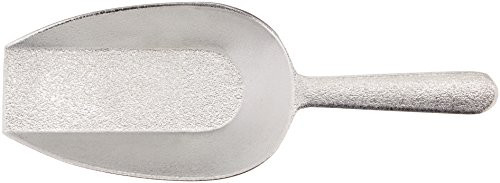 Winco ASFB-16 Aluminum Utility Scoop with Flat Bottom, 16-Ounce